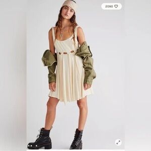 Free People Soleil Fringe Mini Dress